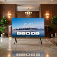 Tableau blanc interactif tout-en-un avec écran tactile intelligent 4K UHD avec rétroéclairage Mini-LED et double système d'exploitation, montage mural pour les réunions d'affaires
