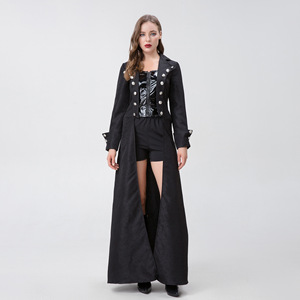 S-xxl Disfraz Retro Medieval Halloween Punk Festival Fiesta Gabardina larga Espectáculo de escenario - Product Image 5
