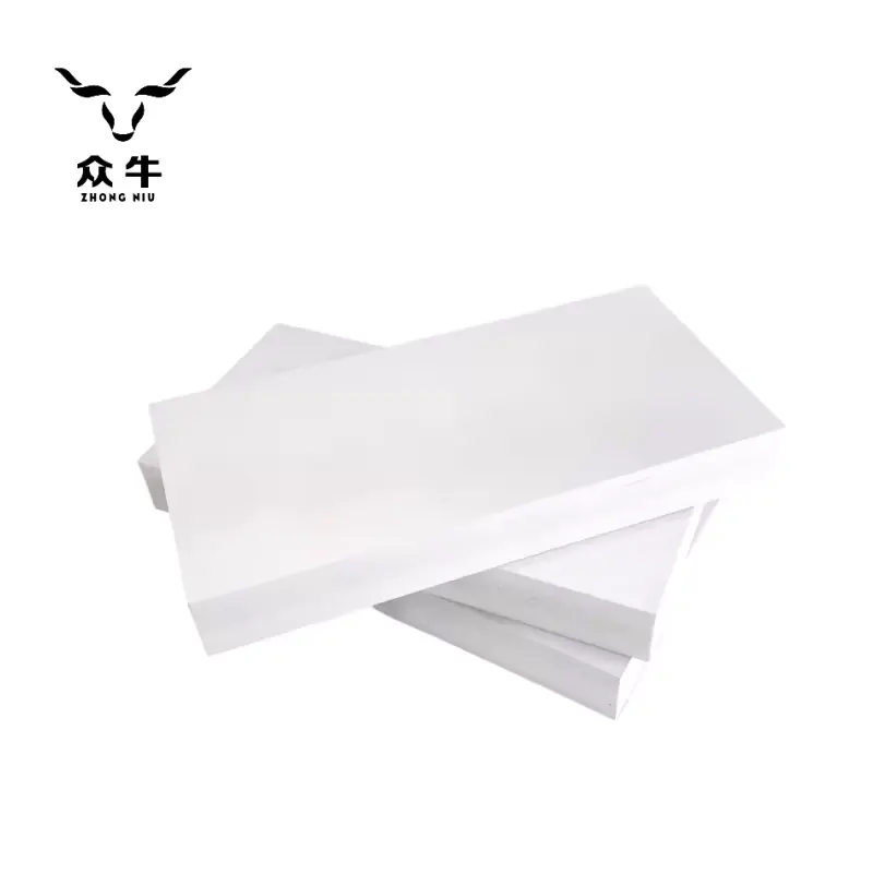 ZHONGNIU 0.6density pvc foam board 4*8ft for furniture 12mm 15mm 18mm white rigid pvc foam board