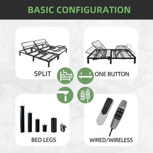 Tanhill-Marco de <span class=keywords><strong>cama</strong></span> eléctrico ajustable, base de Metal, plataforma, tamaño Queen, alta calidad - Product Image 6