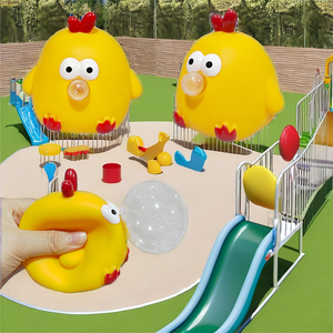 Nouveauté Jouet Anti-Stress Poulet Kawaii Souffleur de Bulles en TPR, Balle Anti-Stress pour Enfants, Animal Pop en Vinyle pour Filles - Product Image 2