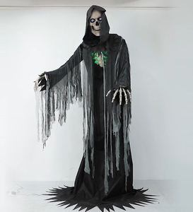 Nuevo Esqueleto Gigante <span class=keywords><strong>de</strong></span> Halloween 2025 con Ojos LCD para Exteriores, Calavera Aterradora, Animatrónico <span class=keywords><strong>de</strong></span> Halloween - Product Image 3