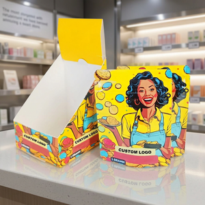 Caja de Exhibición Personalizada Impresa para Mostrador, Empaque Minorista de Cartón para Bolsas de Mylar, Snacks, Dulces, Chocolate, Alimentos, OEM, MOQ Bajo - Product Image 1