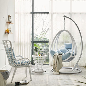 Modern Outdoor <b>Hanging</b> Swing <b>Chair</b> with Rocking Feature for Courtyard Park Garden Living Room Patio Swings - Product Image 5
