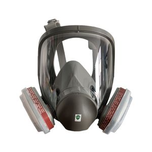 6800 tetre blu industriale Antigas e Chemical respiratore maschera Full Face Silicone CE approvato consegna rapida - Product Image 2