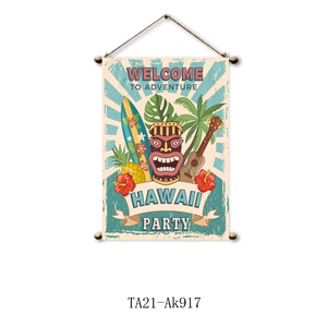Póster de Acuarela, Decoración de Pared para el Hogar, Arte en <span class=keywords><strong>Lienzo</strong></span>, Decoración de Bar Hawaiano, Impermeable, Ecológico, Tamaño Personalizado, Letrero de Bienvenida Aloha, <span class=keywords><strong>Foto</strong></span> - Product Image 2