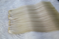 Cabello Humano Ruso Virgen SDD Super Double Drawn Genius Weft con Cutícula Alineada, Sin Enredos, Sin Caída