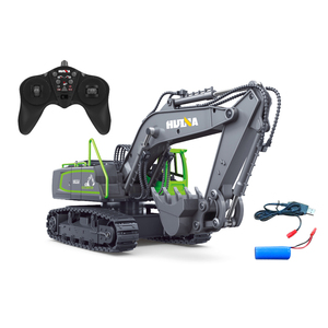 Gran oferta Huina RC excavadora aleación cubo 1/<span class=keywords><strong>18</strong></span> <span class=keywords><strong>escala</strong></span> 2,4 GHz 11CH 1558 Control remoto eléctrico excavadora camión de construcción para niños - Product Image 6