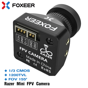 Telecamera FPV Foxeer Razer <span class=keywords><strong>Mini</strong></span> 1200TVL a Bassa Latenza Ultra Nitida 1/3 CMOS 4.5-25V Ampio Voltaggio - Product Image 3