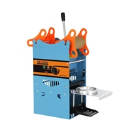 Machine à sceller manuelle compacte pour gobelets de thé au lait, à prix d'usine, avec ruban adhésif plastique
