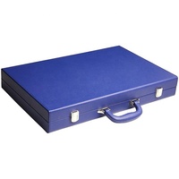 Wochenend-Getaway Soft-Touch Kunstleder Backgammon-Set 15 Zoll mit Tragegriff-Etui für Erwachsene Großhandelskäufer
