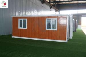 Casa contenedor expandible de doble ala Unidad de alojamiento prefabricada con certificación CE Campamento de oficina - Product Image 6