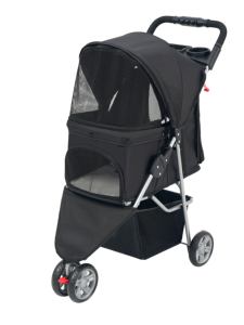 Sang trọng 3-bánh xe có thể gập lại Pet Xe đẩy thoải mái không thấm nước Oxford vải có thể điều chỉnh cho lớn động vật nhỏ tàu sân bay du lịch - Product Image 2