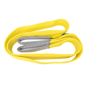 Sangles de levage en nylon robustes de 2 à 30 tonnes, certifiées CE GS, 100 % polyester, sangle plate ronde, sangle de levage pour grue - Product Image 1