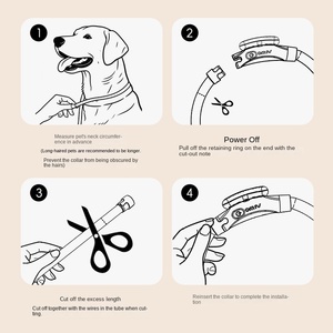 Venta al por mayor multifuncional USB recargable Flash perro collar mascota gato perro Collar <span class=keywords><strong>LED</strong></span> perro Collar - Product Image 5