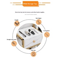 Armoire à outils en métal pour salon de coiffure, table miroir pour salon de coiffure, chariot de salon de beauté, support multifonctionnel pour sèche-cheveux