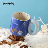Tazza in Ceramica YEKEA con Animali Carini, Disegnata a Mano, Tazza da Caffè Unica con Manico Spesso, Bicchiere Estetico, Prezzo all'Ingrosso