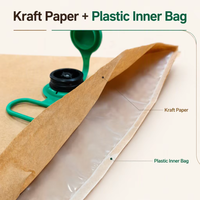 Sac de calage en papier kraft haute résistance et écologique pour la protection des conteneurs de marchandises