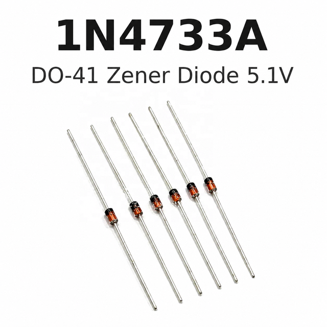 1N4733A DO-41 Zener Diode 5.1V for Power Reference and Surge Clamp