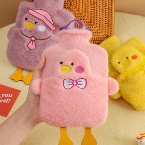 Pink Duck Plush Hot Water Bottle Thickened Anti Explosion Whole Body Warmth - Product Image 1