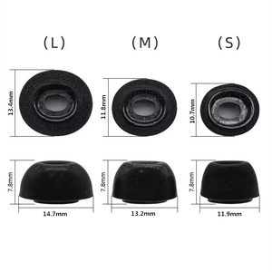 Embouts <span class=keywords><strong>de</strong></span> remplacement en mousse à mémoire <span class=keywords><strong>de</strong></span> forme à démontage simple et confortable pour <span class=keywords><strong>AirPods</strong></span> Pro - Product Image 1