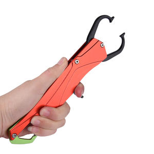 Pince de pêche multifonctionnelle en alliage d'aluminium avec clip de queue, portable, rouge, vert, argent - Product Image 1