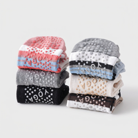 Ensemble de chaussettes de yoga et de pilates antidérapantes à cinq doigts, de couleur unie, pour femmes, avec des caractéristiques écologiques et respirantes en coton