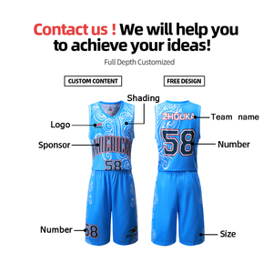 Wholesale basketball jerseys sweat-absorbent quick dry material sublimation print male sportswear customize - Product Image 4