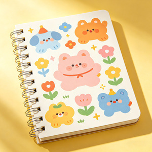 Carnet de notes super mignon de dessin animé, petit carnet d'<span class=keywords><strong>anime</strong></span>, <span class=keywords><strong>agenda</strong></span> 2026, journal à spirale avec stylo, papeterie personnalisée - Product Image 1