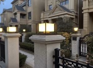 Lámparas Solares LED Modernas para Exteriores, Personalizadas de Fábrica, con Clasificación IP65, para Postes de Puerta Principal, de 25/30/40/50 cm - Product Image 3