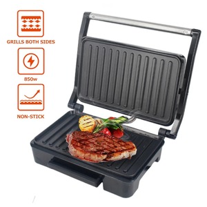 Máquina para hacer sándwiches, parrilla eléctrica para bistecs, máquina para hacer panini, sartén antiadherente de acero inoxidable para el hogar, 850W, máquina para desayunos y barbacoa - Product Image 5