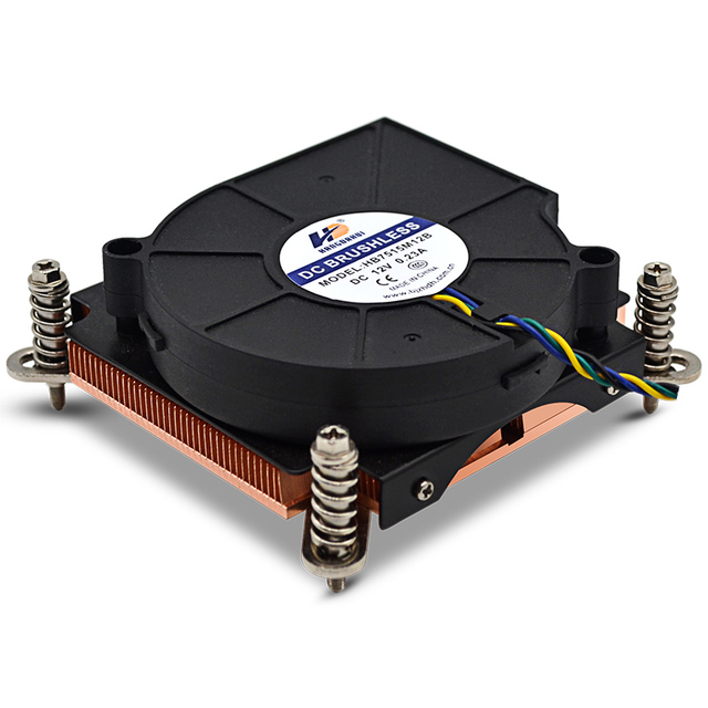 HDHFAN LGA115X 1u Cooler Manufacturer 1156 1U Square Desktop Server Laptop Thermal Simulation Air Cooling Fan Heat Sink Server