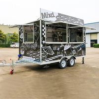 Chariot à hot-dogs Chammp, chariot à glaces, chariot à café sur roues, restaurant mobile, remorque alimentaire électrique, camion à burgers à vendre