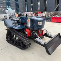 Mini-tracteur chenillé tout-terrain 35 CV pour usage humide/sec, avec attache pour pompe à moteur diesel, garantie 1 an