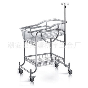 Cuna de Acero Inoxidable para Bebés Guangdong Hangyu, 820x500x850mm, para Uso Junto a la Cama en Salas de Partos de Hospitales - Product Image 1