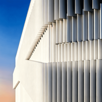 Volet à lamelles profilées Windowmate, ouverture verticale longue portée, en alliage d'aluminium, écologique, léger, durable, résistant aux intempéries