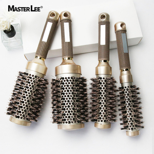Masterlee-<span class=keywords><strong>cepillo</strong></span> desenredador para <span class=keywords><strong>peluquería</strong></span>, alisador <span class=keywords><strong>de</strong></span> pelo <span class=keywords><strong>de</strong></span> cerámica, 4 unidades, diferentes tamaños - Product Image 6
