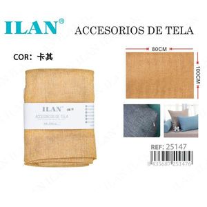 ผ้าลินินเลียนแบบสีกากี ขนาด 80x100 ซม. สำหรับทำปลอกหมอนอิง - Product Image 3