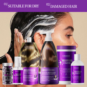 KORMESIC 1000ml Shampooing Capillaire Marque Blanche Huile Nourrissante Cheveux Abîmés Réparation Kératine Hydratant Lissant Effet Volumisant - Product Image 2