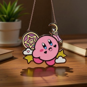 OEM ODM Atrapasueños de Anime Mágico de <span class=keywords><strong>Kirby</strong></span>, Decoración Colgante para Ventana de Resina Sintética Inspirada en Sailor Moon, Atrapasueños Rosa de Nube y Estrella de <span class=keywords><strong>Kirby</strong></span>, Regalo - Product Image 6