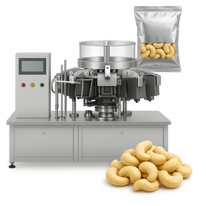 Doypack Nuts Premade Pouch Équipement d'emballage Sac automatique donné Snack <span class=keywords><strong>Sous</strong></span> <span class=keywords><strong>vide</strong></span> Azote Rotatif Machine d'emballage pour châtaigne - Product Image 2