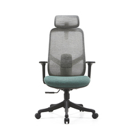 Chaise de bureau pivotante à dossier haut bon marché, chaise entièrement en maille, chaise de direction ergonomique avec soutien lombaire