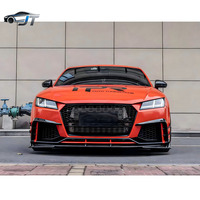 Aileron avant, jupes latérales et diffuseur arrière en fibre de carbone pour Audi TT TTRS TTS – Haute Qualité