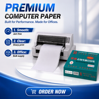Papier autocopiant HANMEI 241 mm, 3 feuillets, blanc
