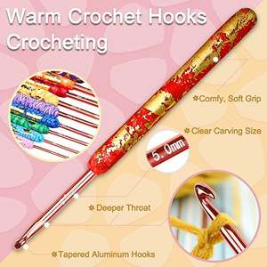 Ensemble de 10 pièces mains arthritiques poignée ergonomique pour crochet bricolage artisanat - Product Image 4