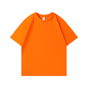 เสื้อยืดคอกลมแขนสั้นทรงหลวมสีพื้นผ้าฝ้าย 100% สำหรับผู้ชายและผู้หญิง เสื้อผ้าลำลองฤดูร้อน - Product Image 1