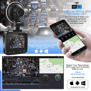 Cámara de salpicadero 4K con WiFi para coche, cámara de visión nocturna con sensor G, grabación en bucle, caja negra para coche, cámara electrónica automotriz, cámara de salpicadero de 1 canal - Product Image 5