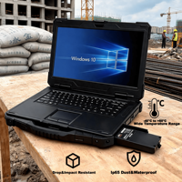 Nouvel ordinateur portable robuste personnalisable Intel I9 avec prise EU, 15,6 pouces, ordinateur industriel, étanche, anti-poussière, antichoc, pour utilisation marine