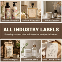 Étiquettes en rouleau imprimées sur mesure, autocollants adhésifs de qualité supérieure pour flacons de parfum, emballages de bougies parfumées, logo personnalisé