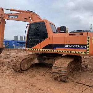 Excavatrice sur chenilles d'occasion Doosan DH220LC-7, 22 tonnes, d'origine coréenne, haute qualité - Product Image 1